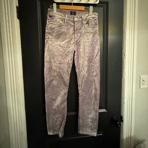 Citizens of humanity purple velvet pants